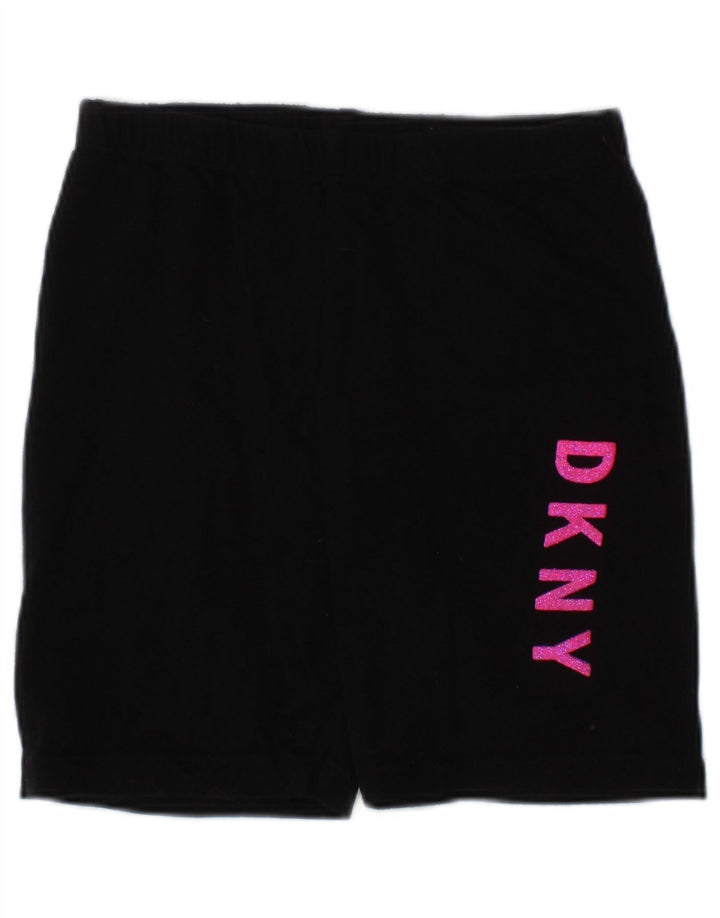 Pantaloncini sportivi grafici per ragazze DKNY 4-5 anni in cotone nero