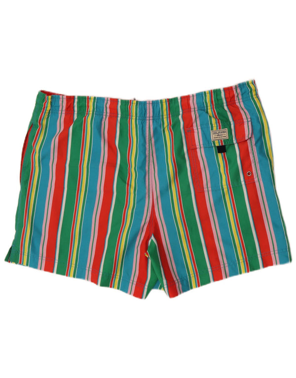 Pantaloncini da bagno da uomo Tommy Hilfiger XL poliestere a righe multicolore