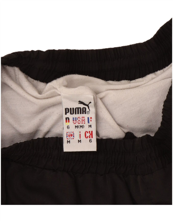 Pantaloni da tuta da uomo Puma Joggers poliestere a righe nere medie