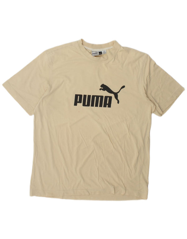 T-shirt grafica da uomo Puma Large Beige