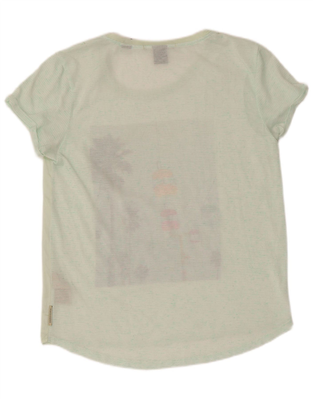 T-shirt grafica da donna Maison Scotch Top UK 12 Poliestere verde medio