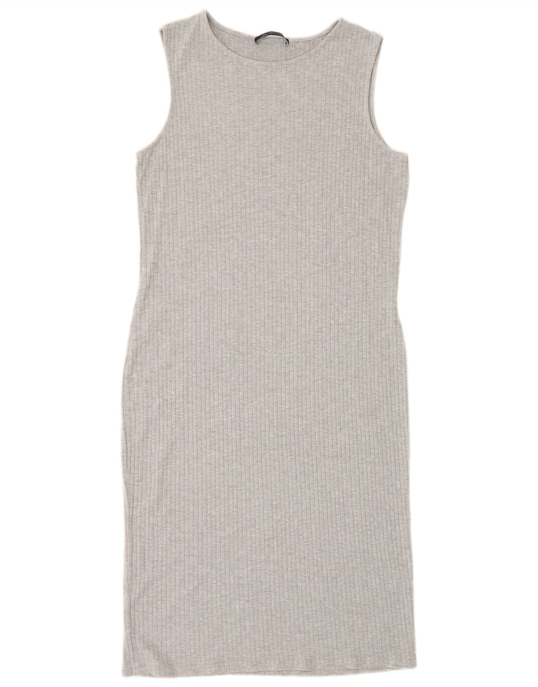 Abito aderente senza maniche da donna Marks & Spencer UK 12 Viscosa grigio medio