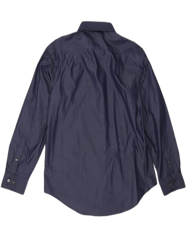 Camicia slim fit da uomo Calvin Klein grande blu navy