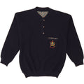 EXPLORER Mens Crew Neck Jumper Sweater IT 50 Medium Navy Blue Wool Vintage Explorer and Second-Hand Explorer from Messina Hembry 