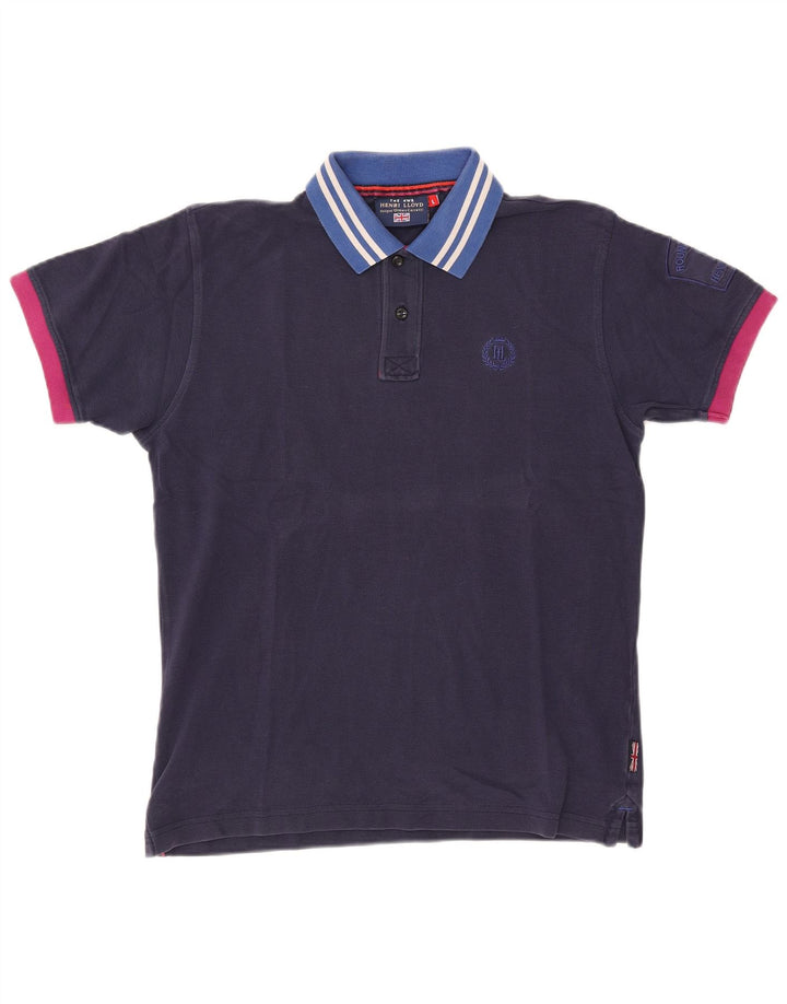 Polo da uomo Henri Lloyd grande blu navy