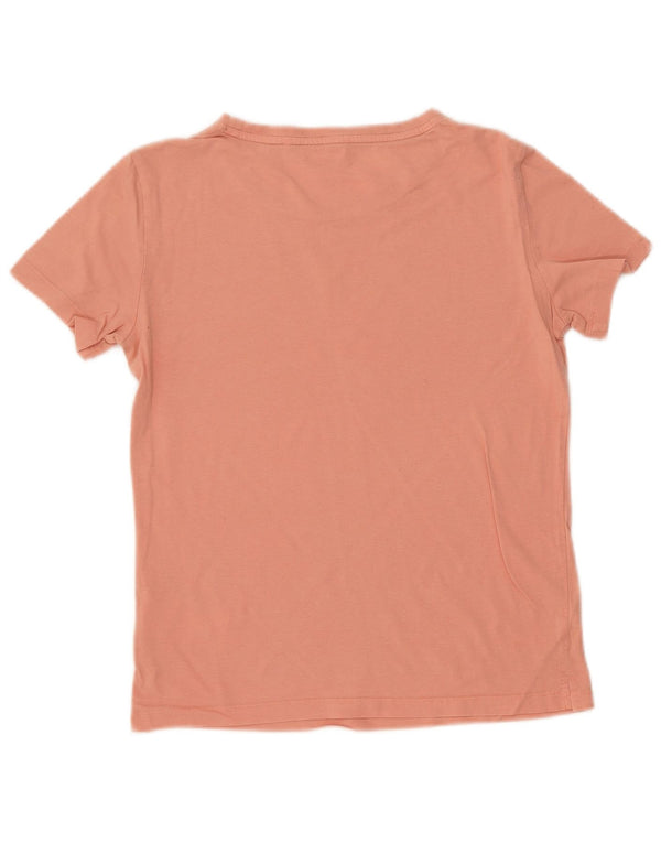 T-shirt grafica da donna GUESS Top UK 10 piccola in cotone rosa