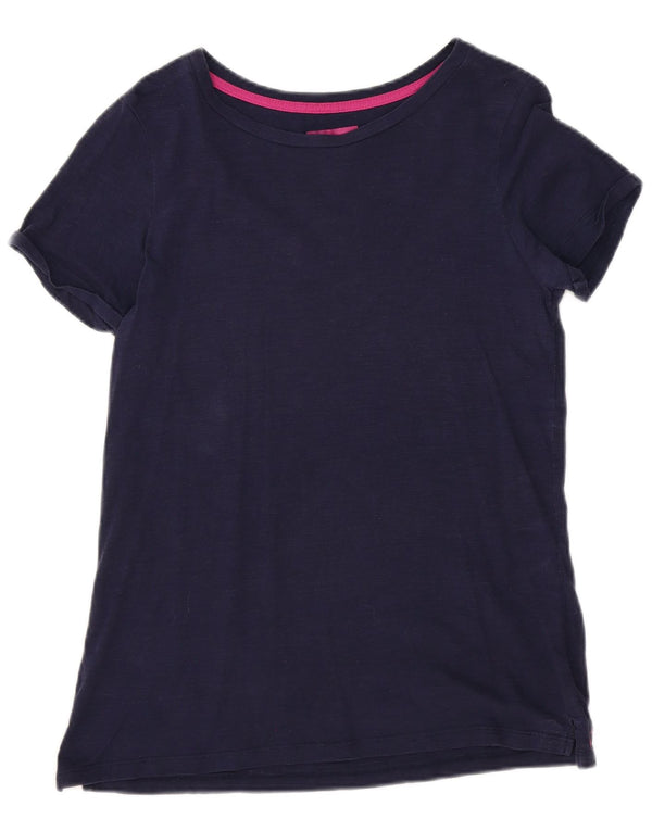 T-shirt da donna Joules Top UK 12 media cotone blu navy