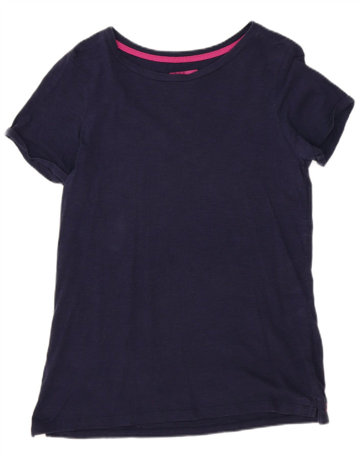 T-shirt da donna Joules Top UK 12 media cotone blu navy