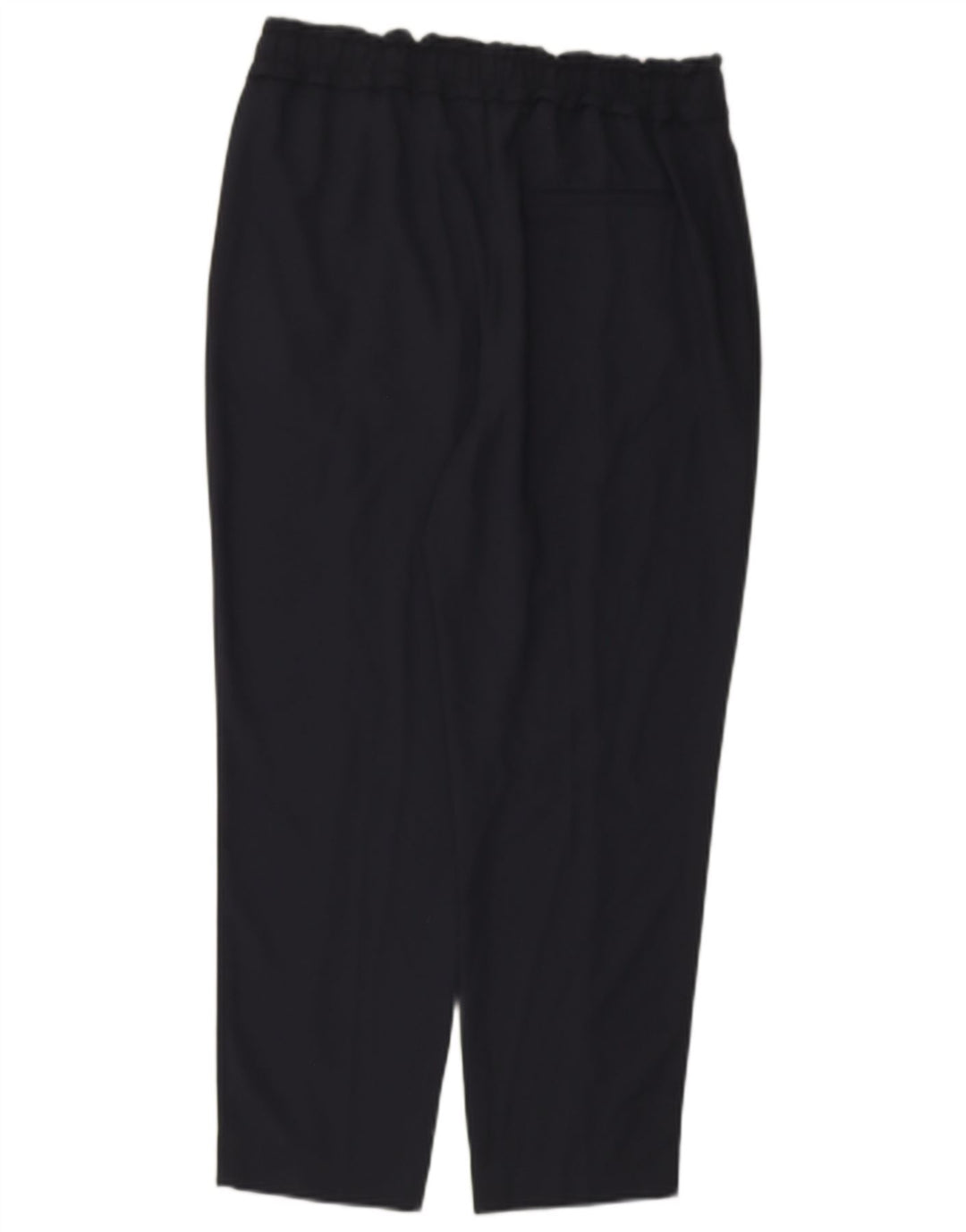ZARA Womens Tapered Cropped Trousers Medium W28 L25 Navy Blue