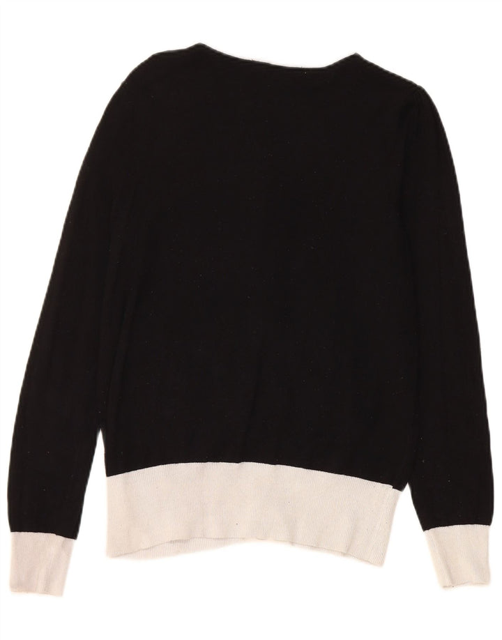Maglione cardigan da donna Marks & Spencer UK 10 Samll Black Colourblock
