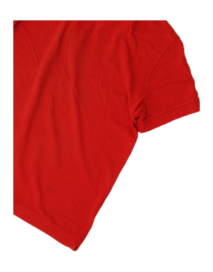LACOSTE Mens Polo Shirt Size 4 Medium Red Cotton Vintage Lacoste and Second-Hand Lacoste from Messina Hembry 