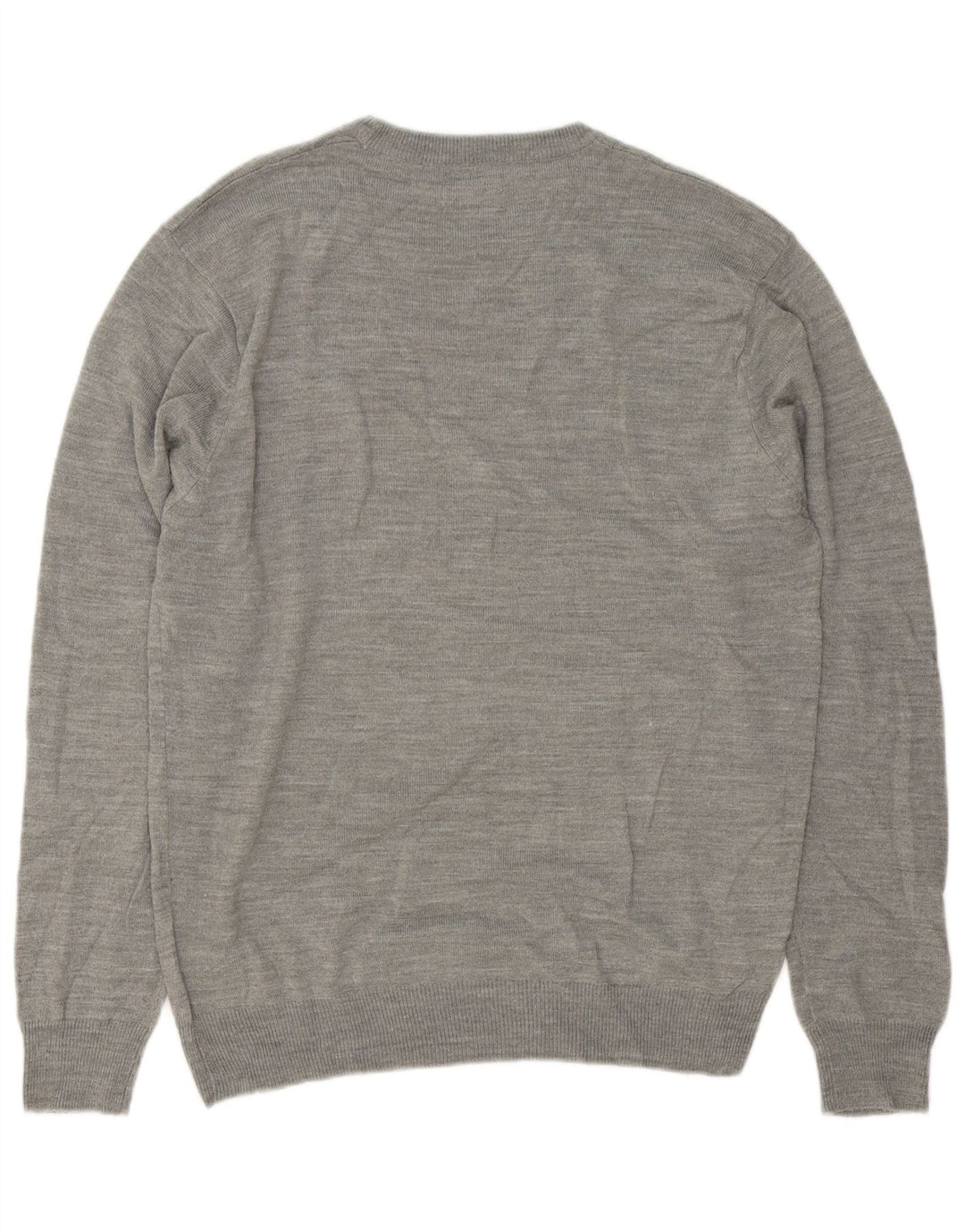 Maglione maglione girocollo da uomo Pierre Cardin grande acrilico grigio
