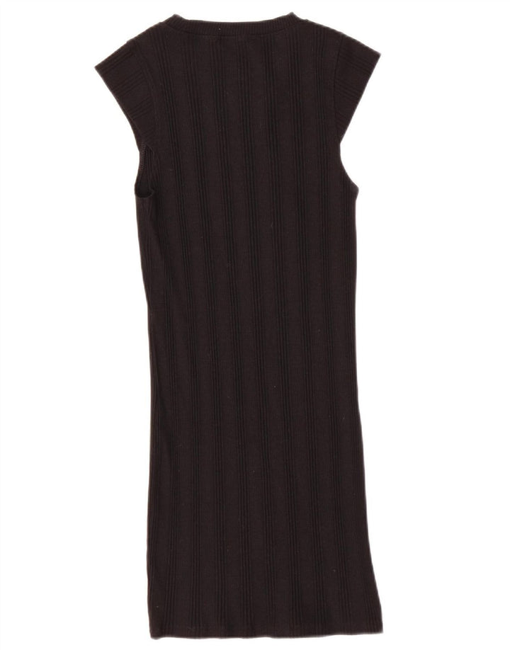 Abito a trapezio da donna Zara UK 8 piccolo in cotone nero