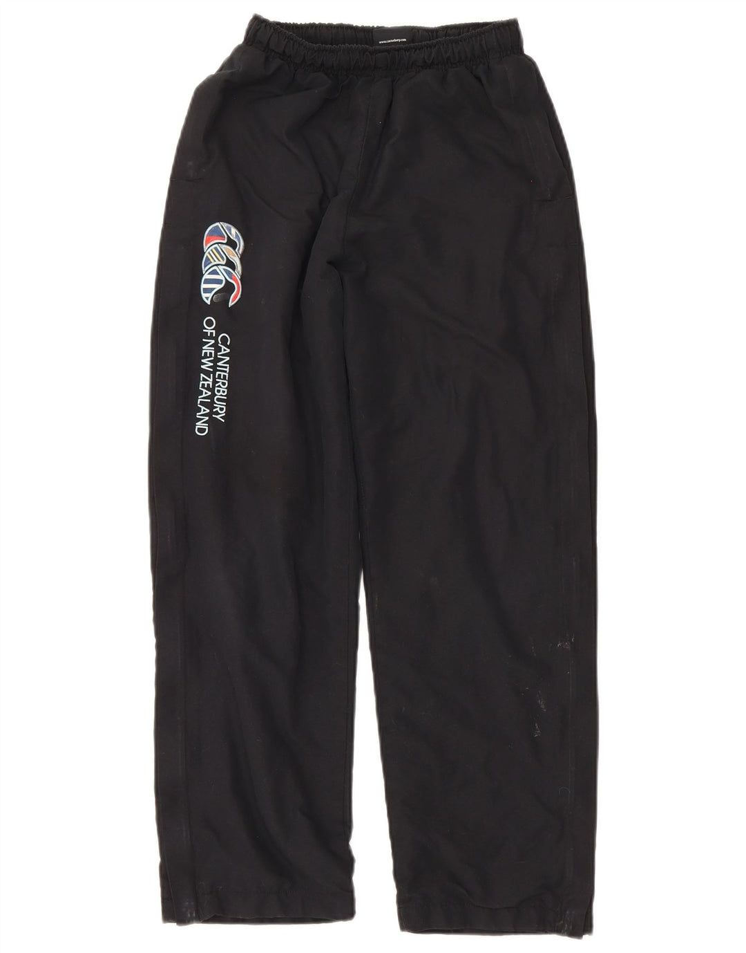 Pantaloni da tuta con grafica da ragazzo Canterbury 13-14 anni in poliestere nero