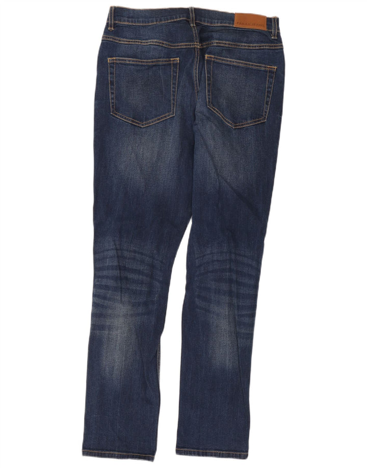 Jeans dritti da uomo Farah W30 L32 cotone blu navy