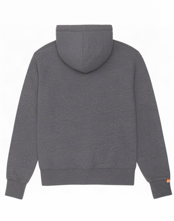 Maglione con cappuccio da uomo Superdry Small in cotone chiazzato grigio