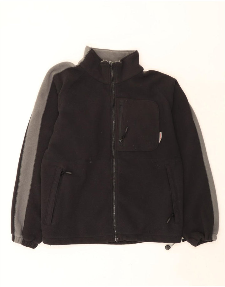 Giacca in pile fodera da uomo Columbia UK 38 poliestere color block nero medio