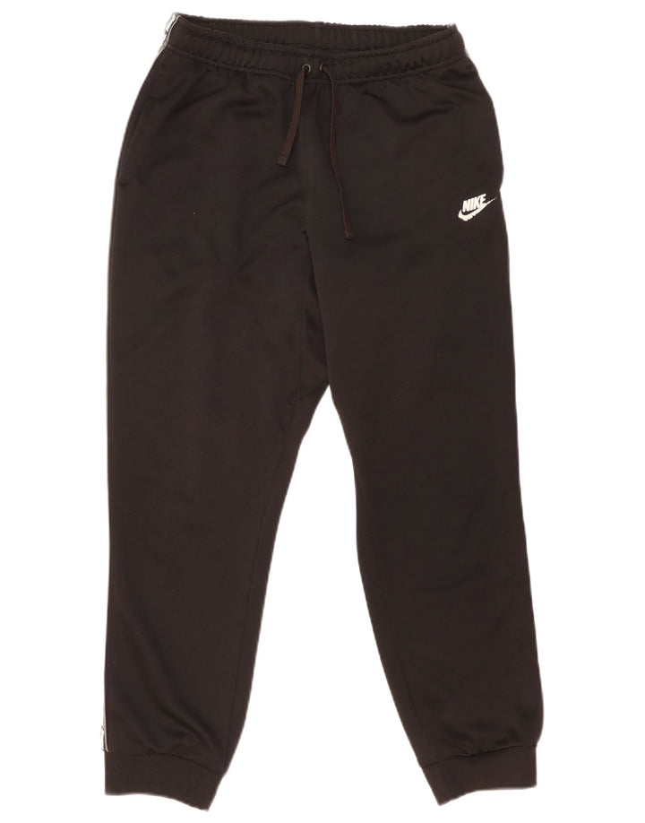 Pantaloni da tuta con grafica Nike da uomo, pantaloni da jogging, poliestere nero medio