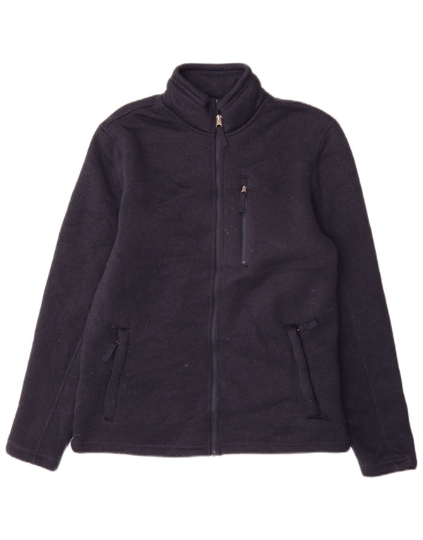 Giacca da uomo Marks & Spencer Sherpa in poliestere medio blu navy