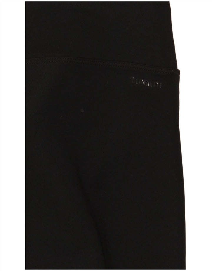 Leggings ADIDAS da donna Climalite Capri UK 10 piccoli poliestere nero