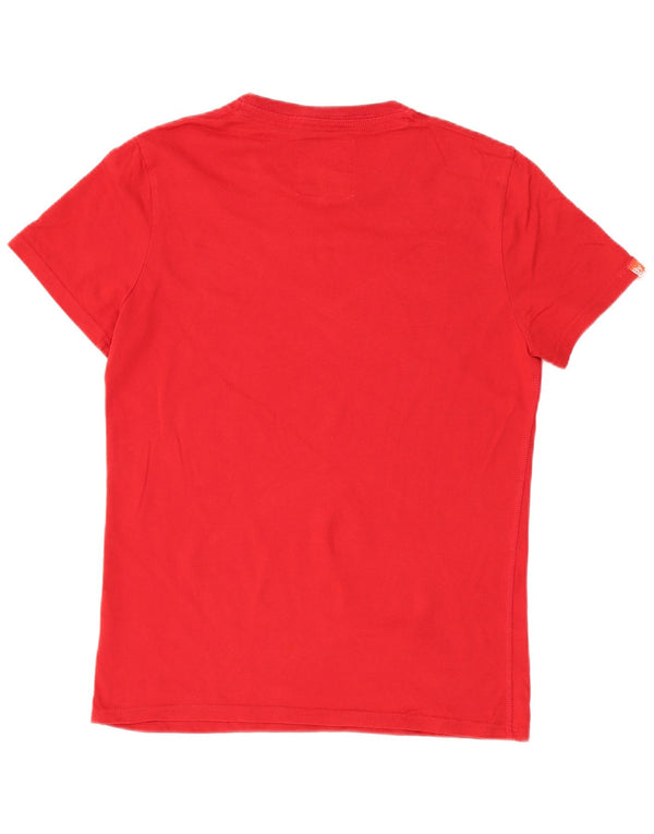 T-shirt grafica da uomo Superdry Osaka Top grande in cotone rosso