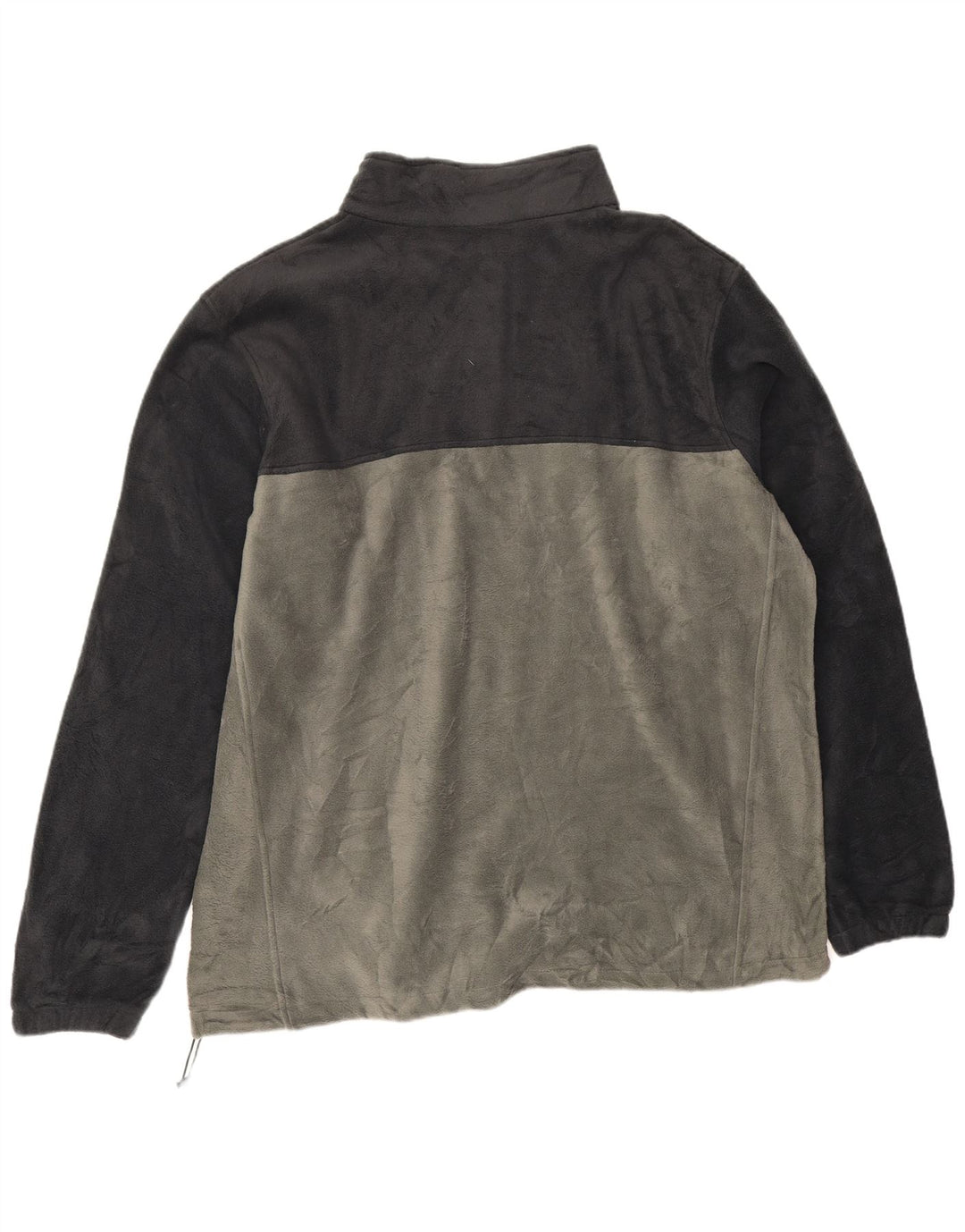 Maglione in pile da uomo con zip e collo COLUMBIA 2XL Poliestere color block grigio