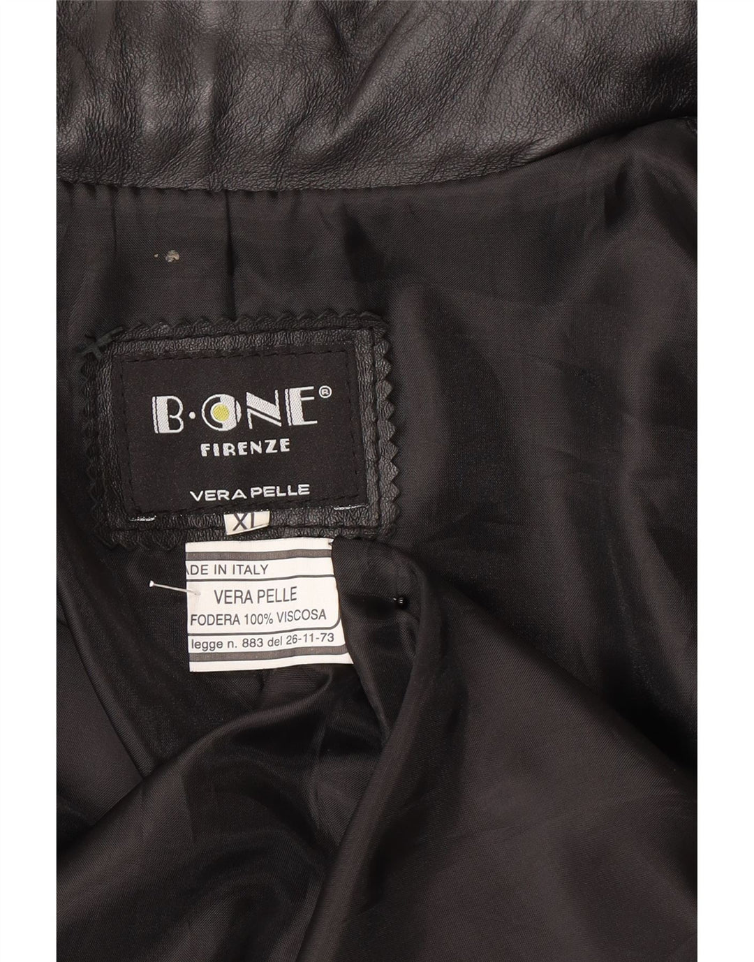 Giacca in pelle da uomo B.ONE UK 42 XL Pelle nera