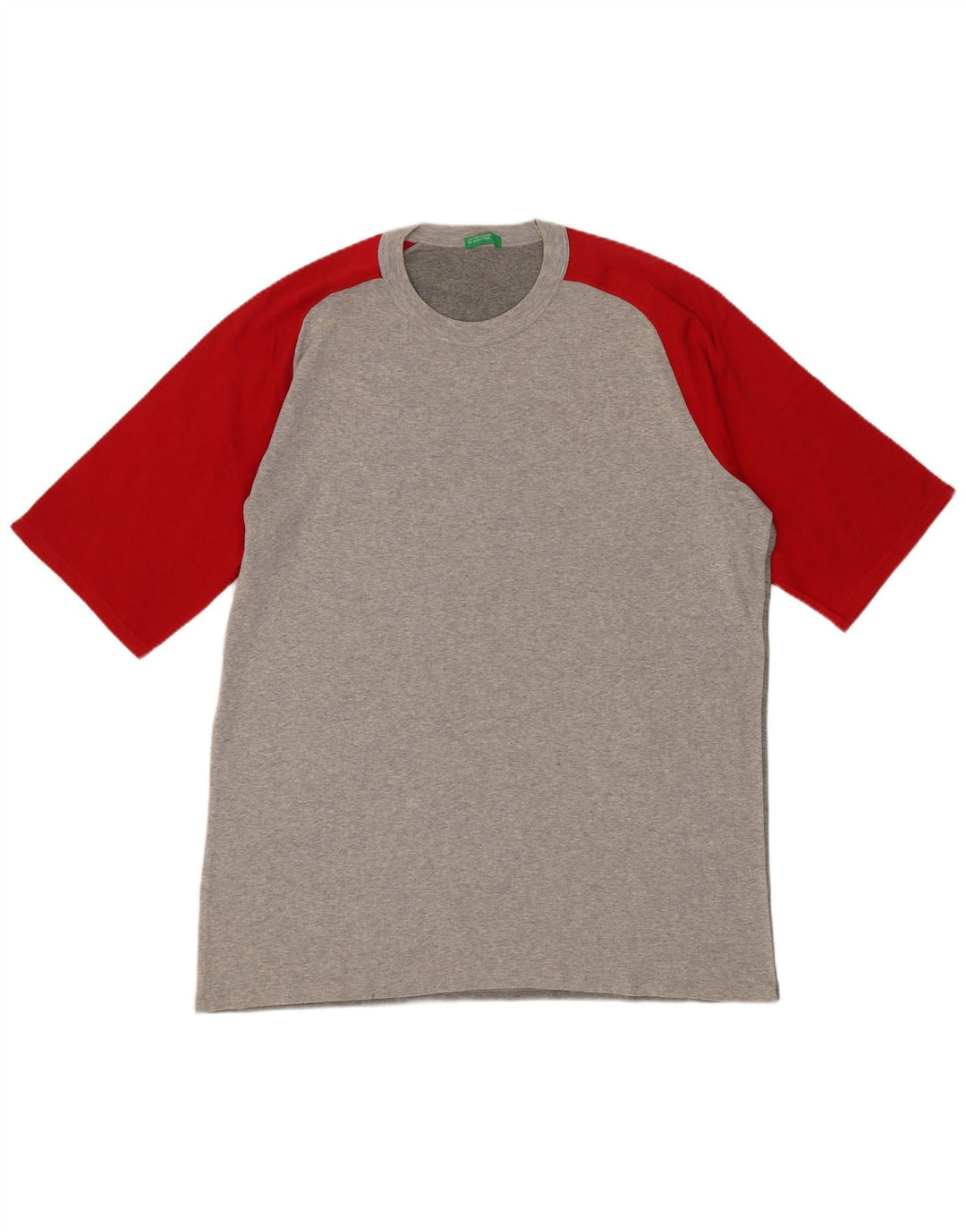 T-shirt da uomo BENETTON Top grigio medio color block
