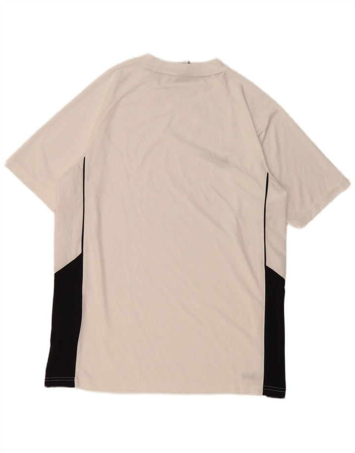 T-shirt da uomo Nike Top UK 39/41 poliestere color block bianco medio