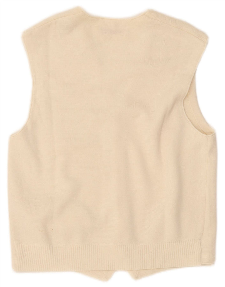Gilet Uomo in Maglia Il Granchio Piccolo Bianco Lana