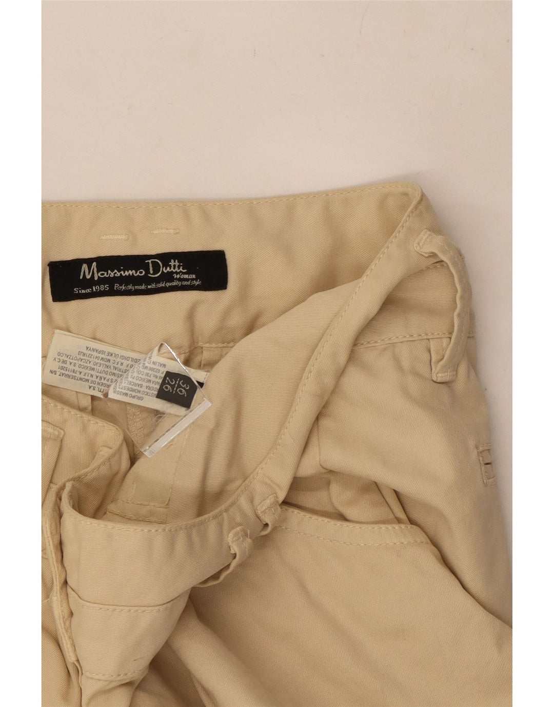 Pantaloncini casual da donna Massimo Dutti EU 36 Small W27 Cotone beige