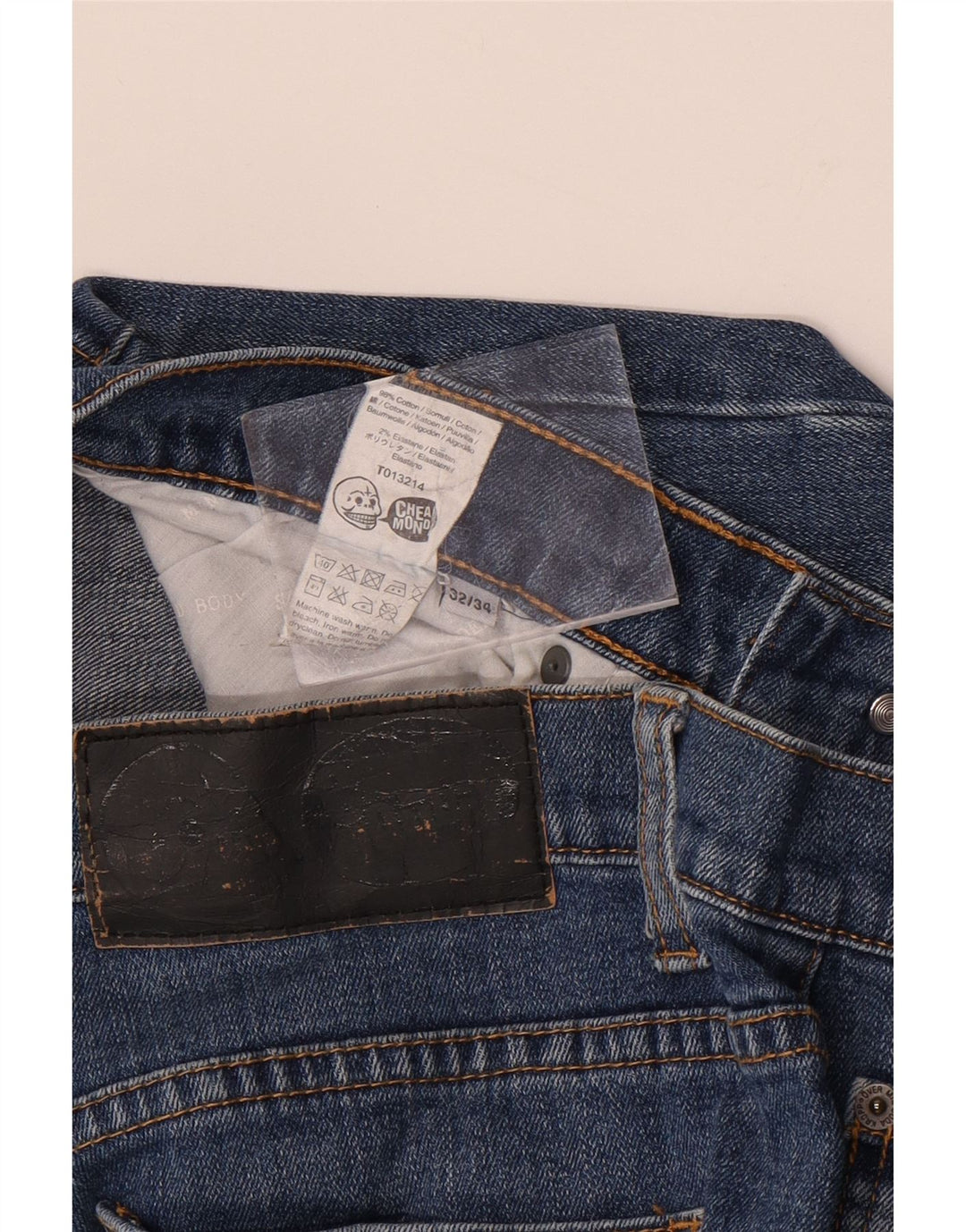 CHEAP MONDAY Jeans slim da uomo W32 L34 cotone blu