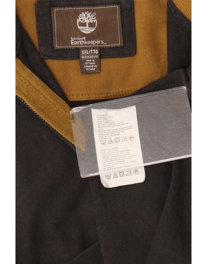 Timberland Uomo Earthkeepers Felpa con collo con zip Maglione 2XL Marrone