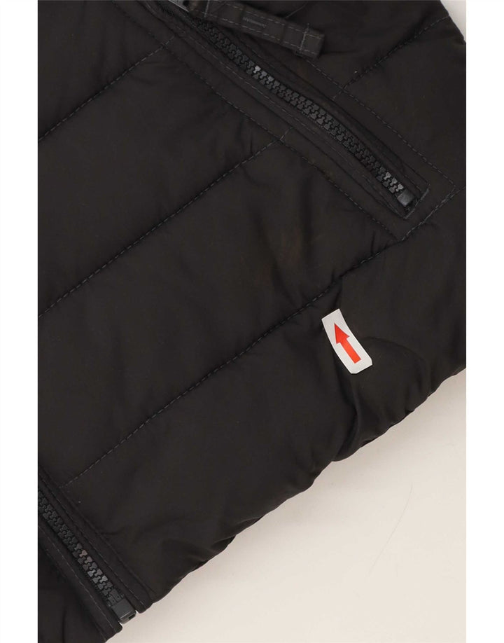 Gilet imbottito da uomo Hollister UK 36 piccolo poliestere grigio