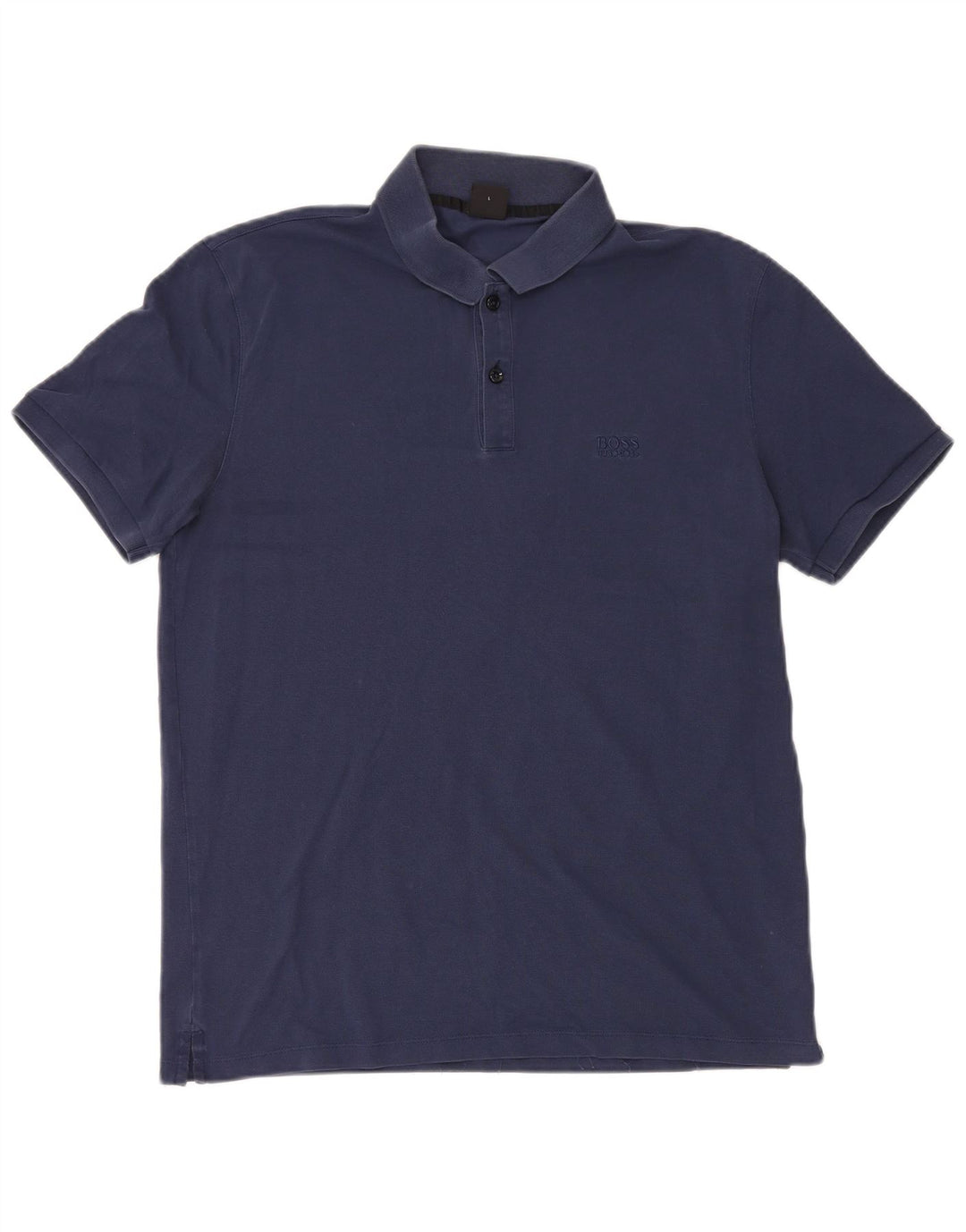 Polo da uomo Hugo Boss grande in cotone blu navy