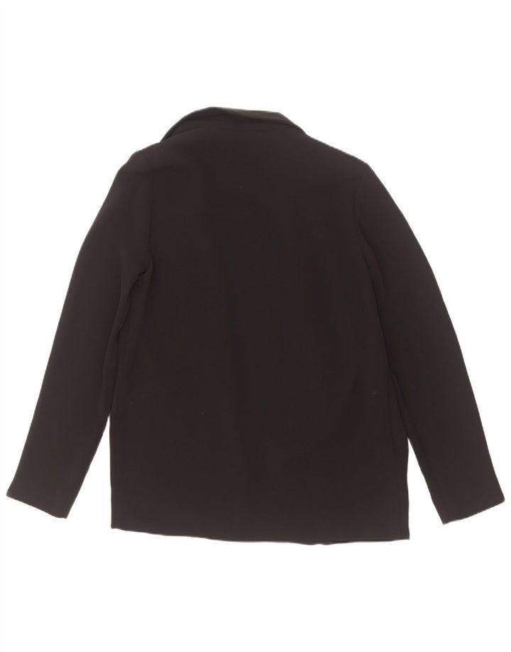 Giacca blazer aperta da donna Topshop UK 8 piccola poliestere nero