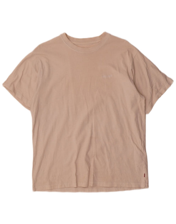 T-shirt Levi's da uomo dal taglio vintage in cotone beige medio