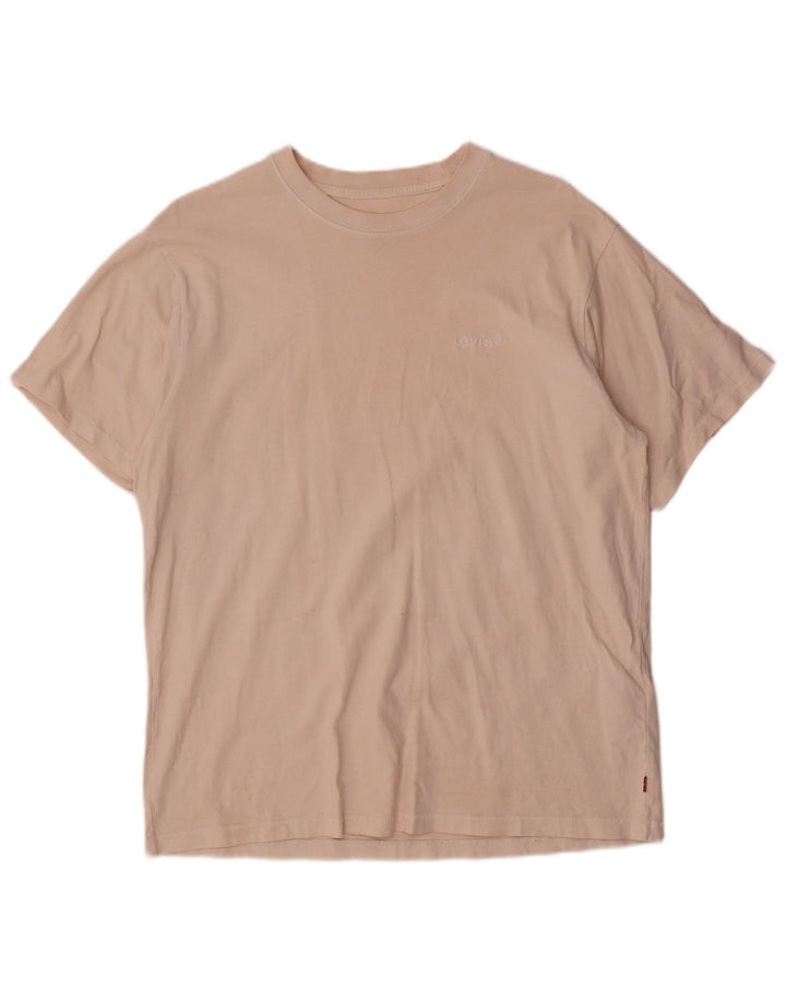 T-shirt Levi's da uomo dal taglio vintage in cotone beige medio