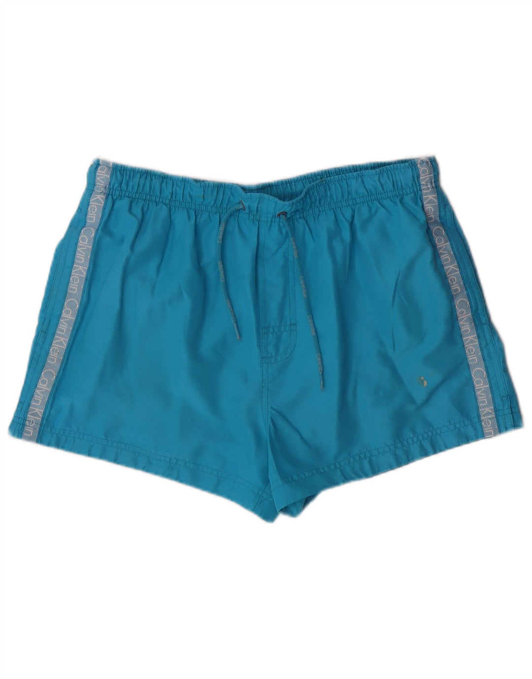 CALVIN KLEIN Pantaloncini da bagno grafici da uomo grandi in poliestere blu