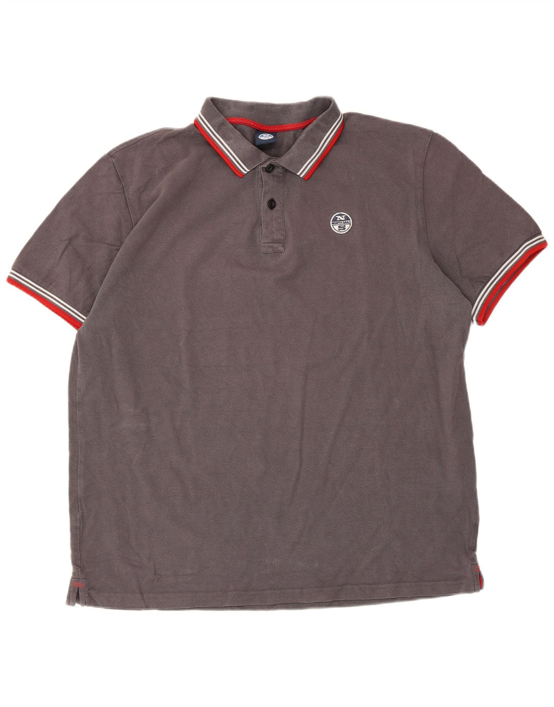 Polo da uomo North Sails XL in cotone grigio