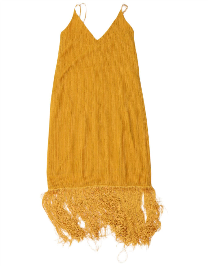 Abito Charleston Zara da donna UK 10 piccolo giallo