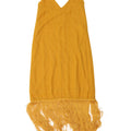Abito Charleston Zara da donna UK 10 piccolo giallo