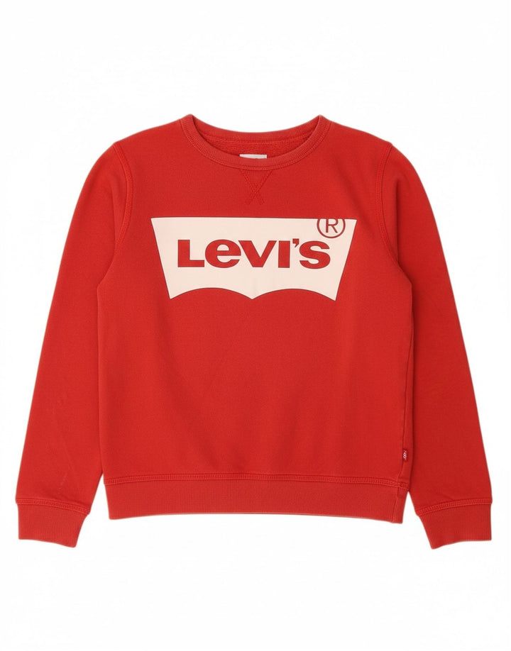Felpa con grafica LEVI'S per ragazzi 13-14 anni in cotone rosso