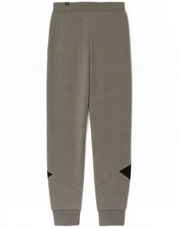 Puma Pantaloni tuta da donna Joggers UK 8 Small Grigio Colourblock Cotton