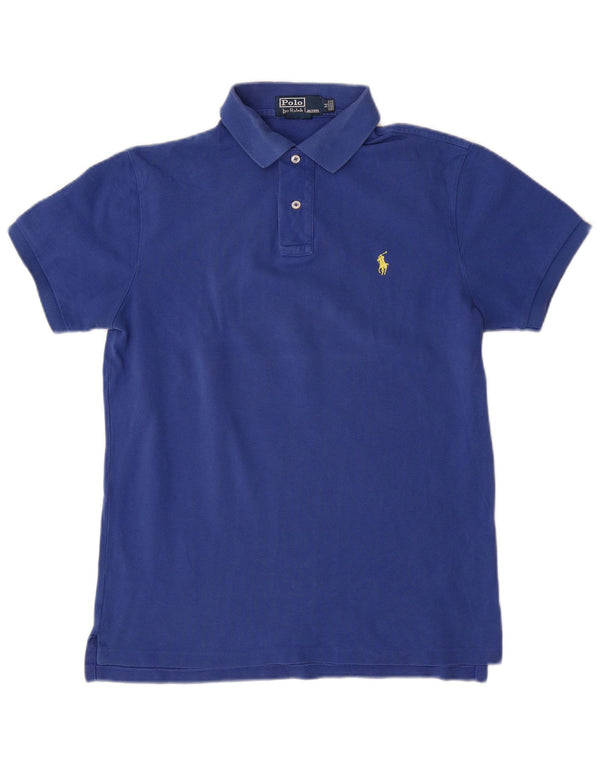 Polo Ralph Lauren da uomo in cotone blu medio