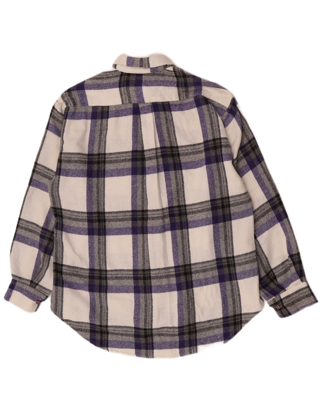 Camicia vintage da uomo oversize in flanella Piccolo poliestere scozzese multicolore