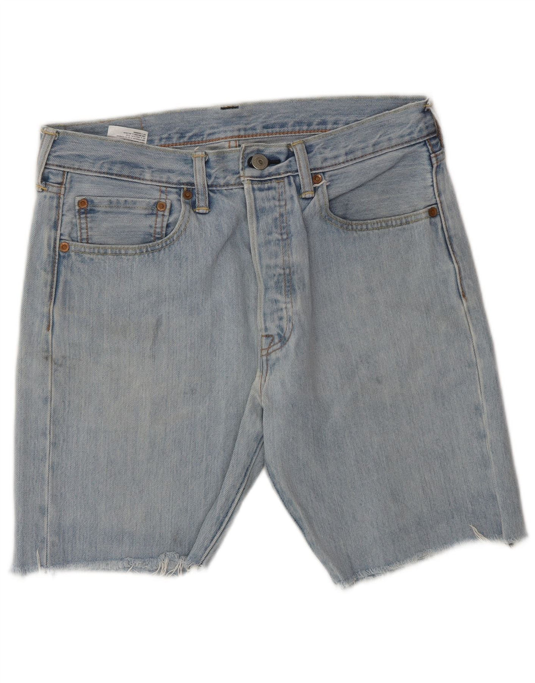 Pantaloncini di jeans Levi's 501 da uomo W31 in cotone blu medio