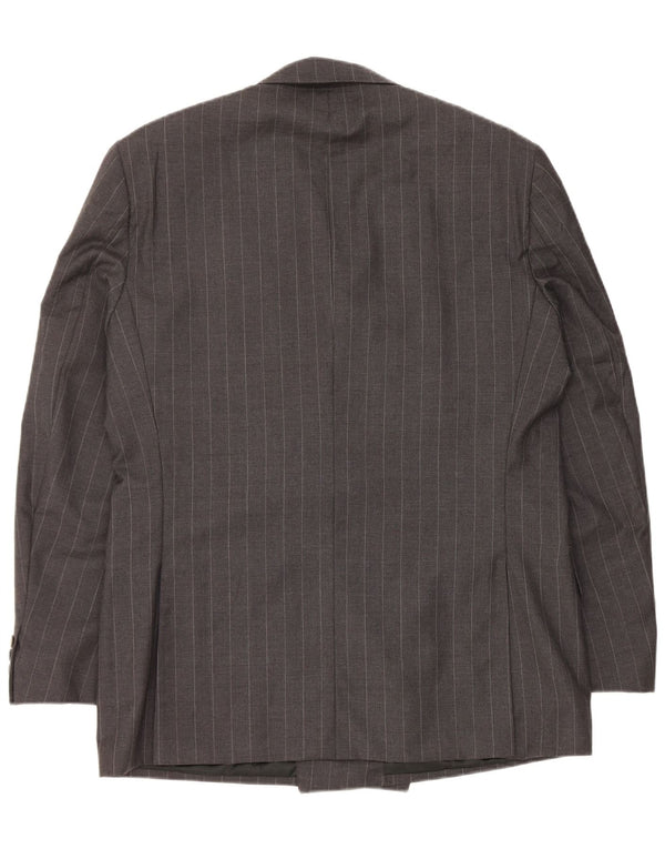 Giacca blazer da uomo Ermenegildo Zegna taglia 54 XL a righe grigie