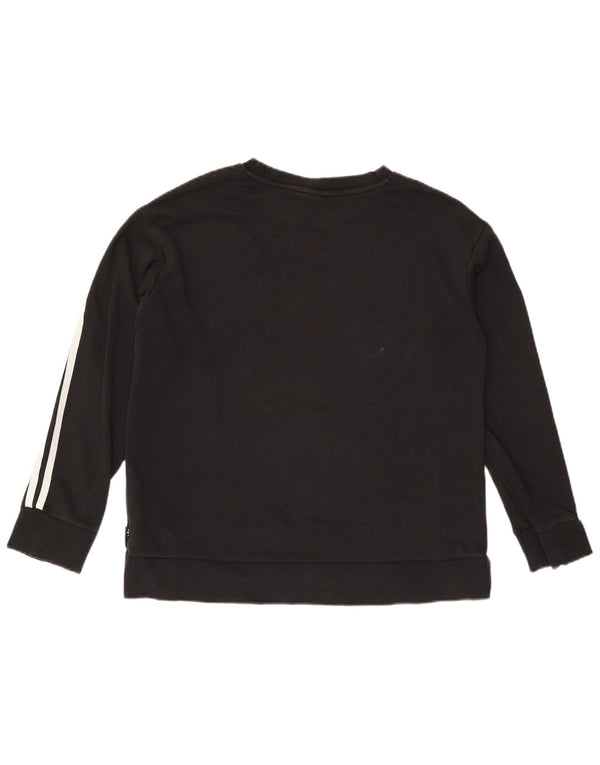 Felpa oversize da donna Adidas Jumper UK 8 Small Black Cotton