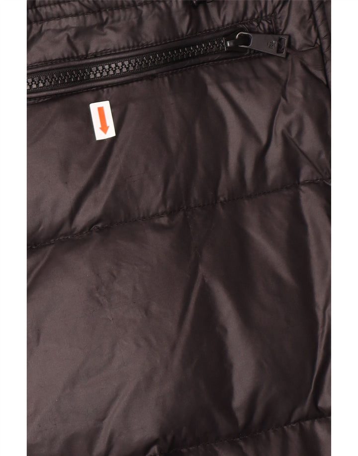 POLO RALPH LAUREN Cappotto imbottito con cappuccio da donna UK 6 XS Nero Nylon invernale